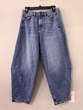 LOFT Women’s Barrel Jeans Size 25 Medium Wash